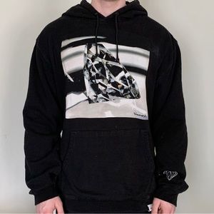 Diamond Supply Co Streetwear Black White Graphic Design Hoodie Sweatshirt Skater